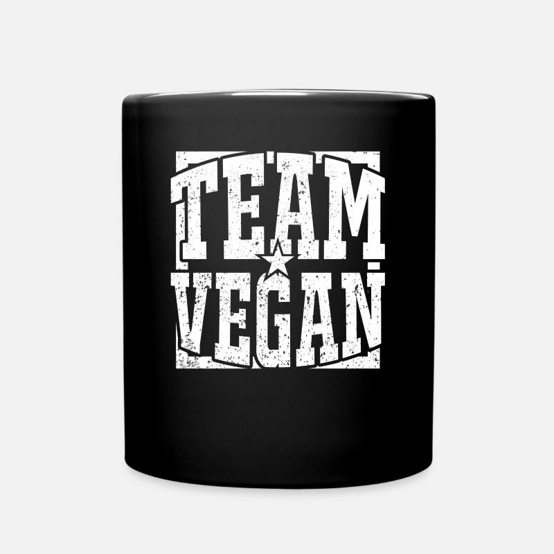 T-shirt végétalien - Mug uni - noir