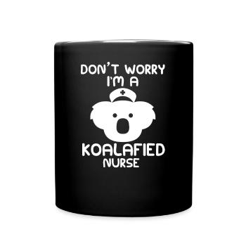 Cadeau d'hôpital d'infirmière Koala - Mug uni - noir - Devant