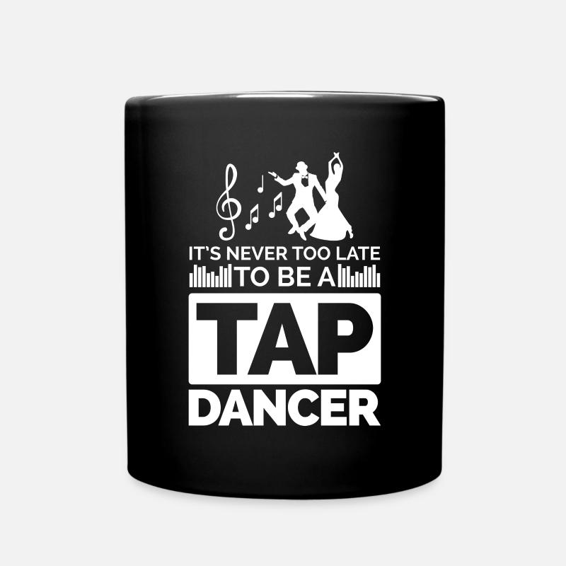 Motif de danse avec notes et danseurs - Mug uni - noir