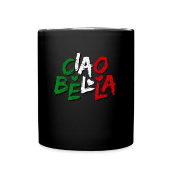 Cadeau italien Italie - Mug uni - noir - Devant