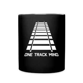 Rail tracks track model railway - Full Colour Mug - black - Front