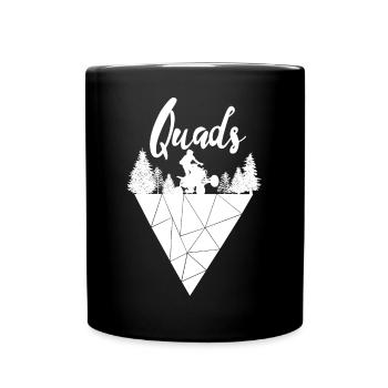 Quad | Quads Offroad - Tasse einfarbig - Schwarz - Vorne