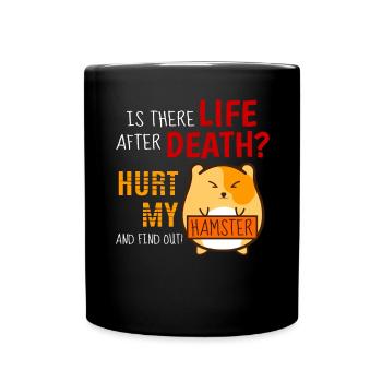 Hamster - Tasse einfarbig - Schwarz - Vorne