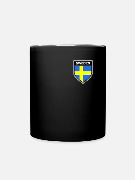 Sweden - Full Colour Mug - black