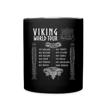 Viking Early Middle Ages reenactment - Full Colour Mug - black - Front