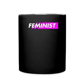 feminist - Tasse einfarbig - Schwarz - Vorne