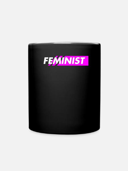 feminist - Tasse einfarbig - Schwarz