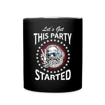 Karl Marx Kommunistische Partei Hemd Sozialistischer Marxismus - Tasse einfarbig - Schwarz - Vorne