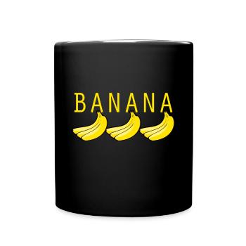 Banana - Full Colour Mug - black - Front