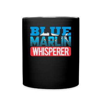 Blue Marlin Whisperer - Tasse einfarbig - Schwarz - Vorne