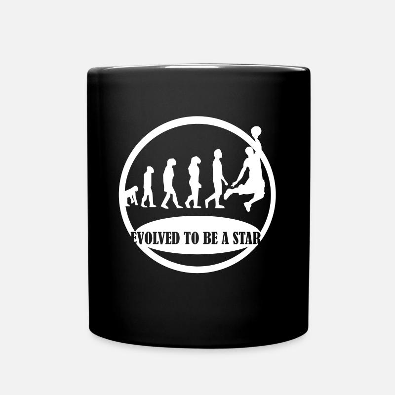 Evolution Basketballer Ball cadeau - Mug uni - noir