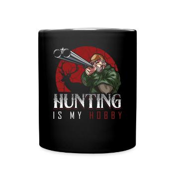 chasse - Mug uni - noir - Devant