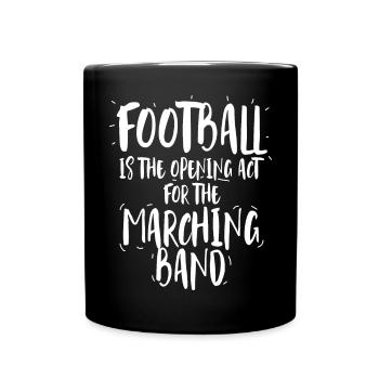 Fußball-Vorband für die Marching Band - Tasse einfarbig - Schwarz - Vorne