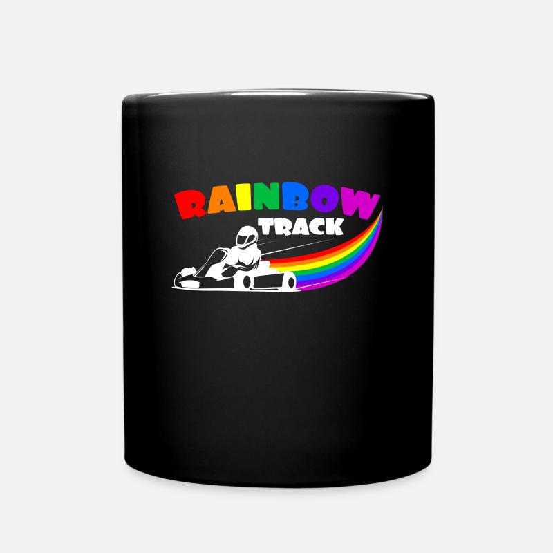 Regenbogenstrecke - Tasse einfarbig - Schwarz