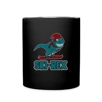 Dinosaurier - Tasse einfarbig - Schwarz - Vorne