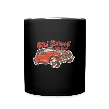 Oldtimer - Tasse einfarbig - Schwarz - Vorne