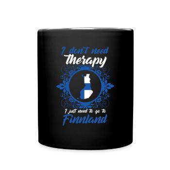 Traitement Finlande Helsinki Europe GEschenk - Mug uni - noir - Devant
