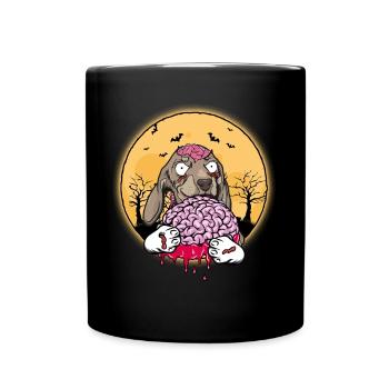 Dachshund Dachshund Halloween Zombie Dog Gift - Full Colour Mug - black - Front