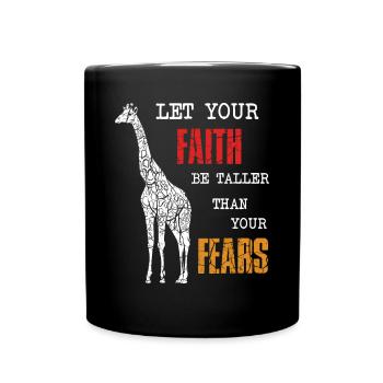 Giraffes saying - Full Colour Mug - black - Front