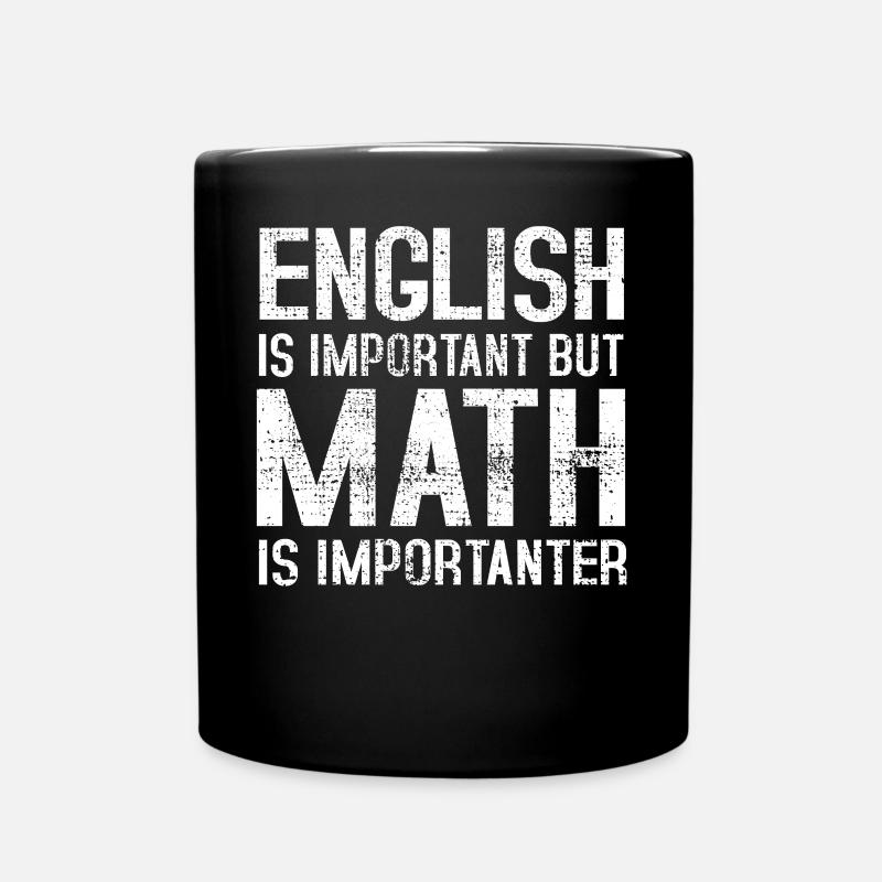 Grammaire Mathématiques - Mug uni - noir