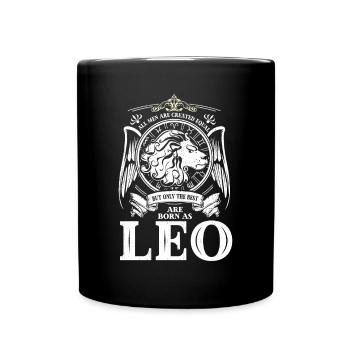 Löwe Sternzeichen sind die Besten Horoskop - Tasse einfarbig - Schwarz - Vorne