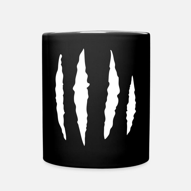 Krallen Kratzer - Tasse einfarbig - Schwarz