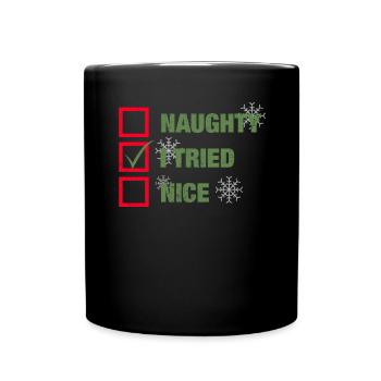 Funny Christmas t-shirt gift - Full Colour Mug - black - Front