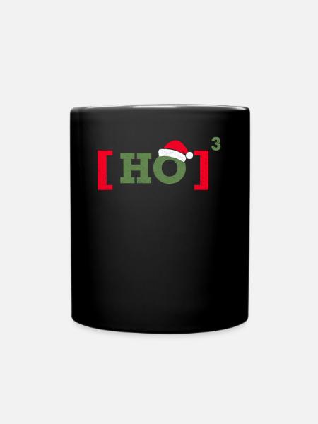 Lustiges Weihnachts T-Shirt Geschenk - Tasse einfarbig - Schwarz