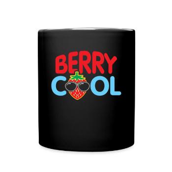 Sehr Cool Beere Geschenk Erdbeere Weihnachten - Tasse einfarbig - Schwarz - Vorne