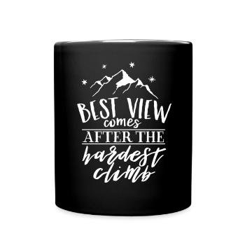 MEILLEURE VUE - Adventure Travel Travel Mountain - Mug uni - noir - Devant
