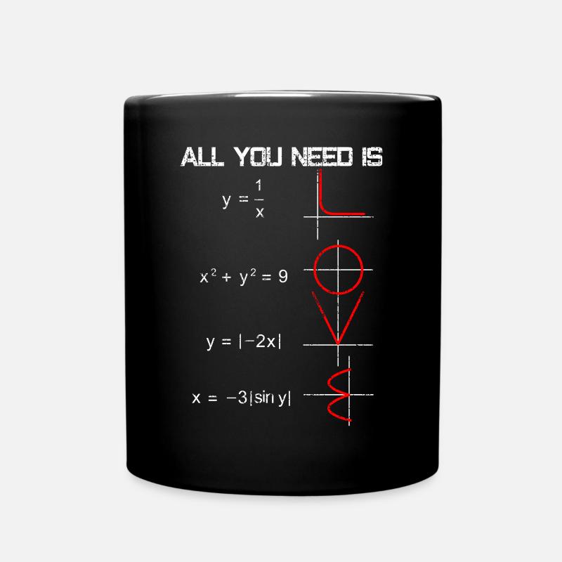 Math love - Full Colour Mug - black