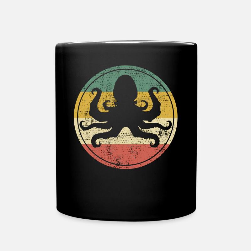 Oktopus - Tasse einfarbig - Schwarz