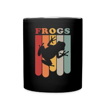 Idée cadeau crapaud grenouille - Mug uni - noir - Devant