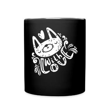 Dogs cadeau pug teckels dictons entraîneur mastiff - Mug uni - noir - Devant