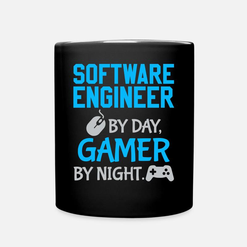 Gamer Software Ingenieur - Tasse einfarbig - Schwarz