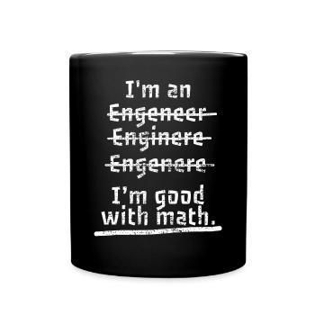 Ingénieur mathématique - Mug uni - noir - Devant