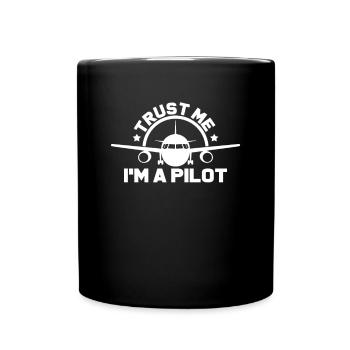 pilot - Full Colour Mug - black - Front