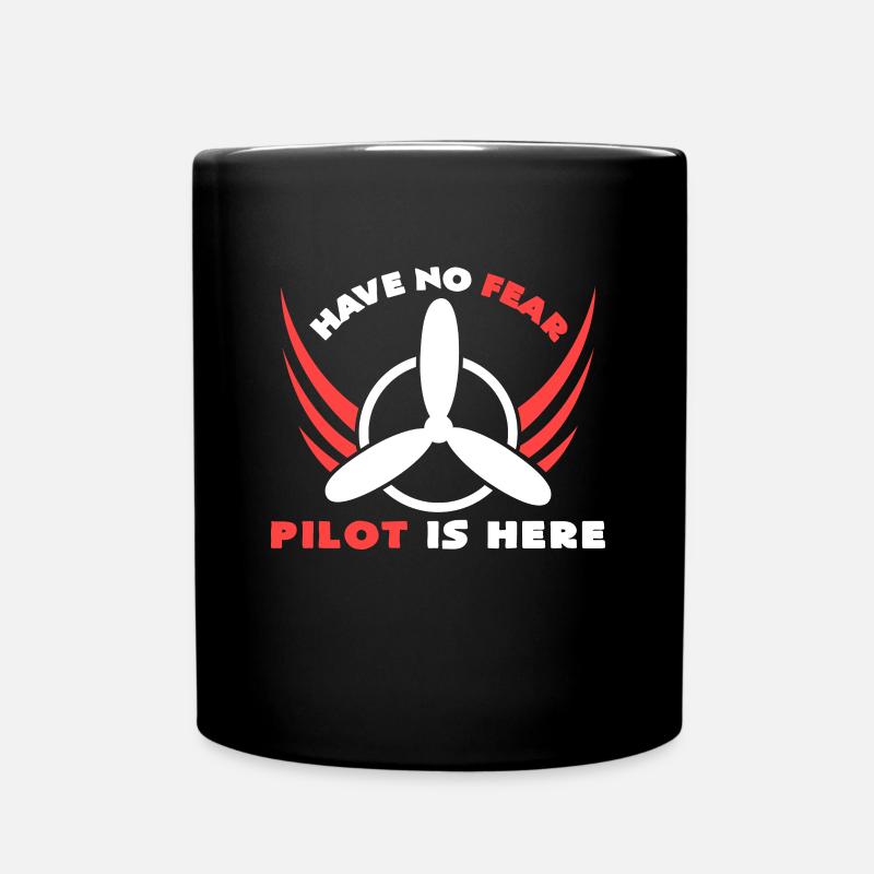 pilote - Mug uni - noir