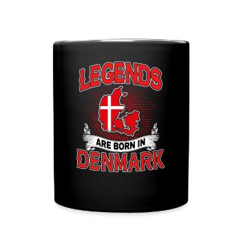 Legends Denmark Drapeau Drapeau Cadeau - Mug uni - noir - Devant