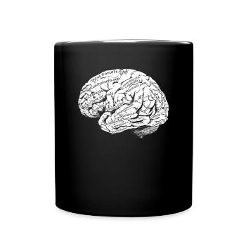 Brain anatomy Neurologist Doctor Doctor Neurology - Full Colour Mug - black - Front