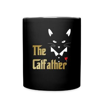 Cat Father The Catfather Cat Dad Dad Dad - Full Colour Mug - black - Front