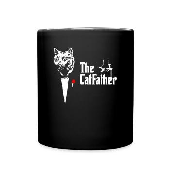 Cat Father The Catfather Cat Dad Dad Dad - Full Colour Mug - black - Front