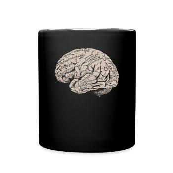 Brain anatomy Neurologist Doctor Doctor Neurology - Full Colour Mug - black - Front