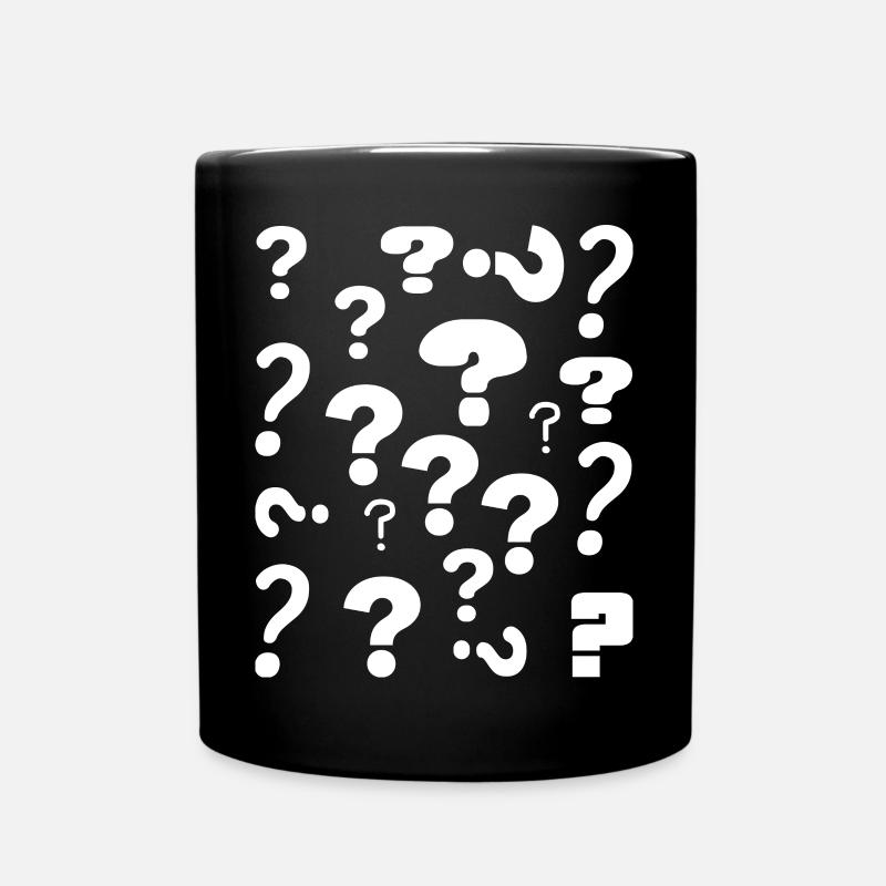 Question mark - Full Colour Mug - black