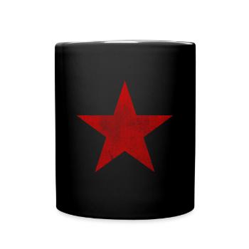 Red Star Retro - Full Colour Mug - black - Front