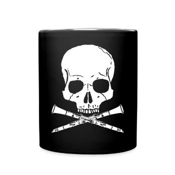 Clarinette instrument professeur joueur - Mug uni - noir - Devant