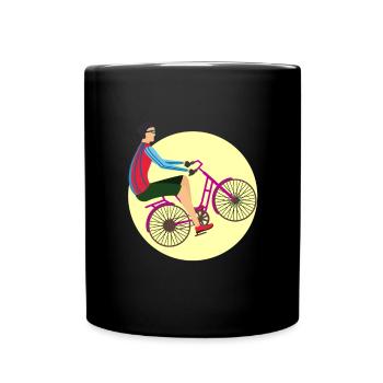 Bicycle - bike riding bicycle - Full Colour Mug - black - Front