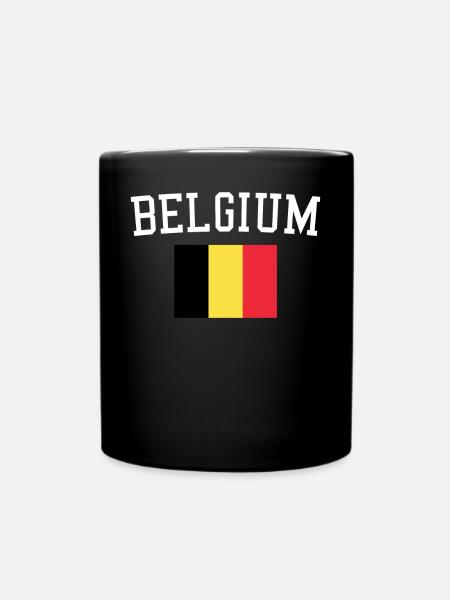 Drapeau belge - Mug uni - noir