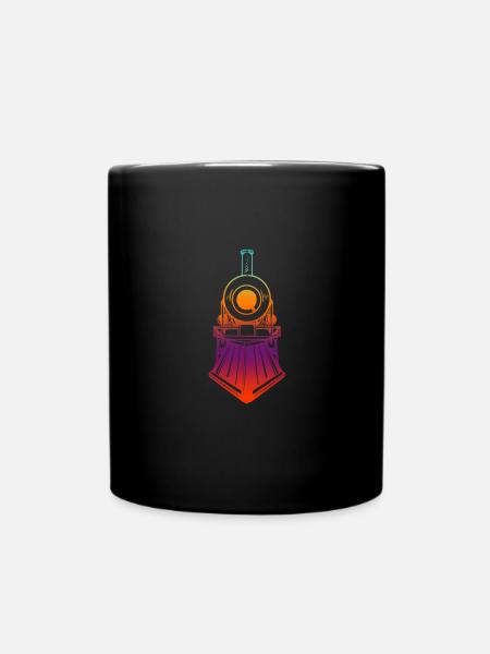 Locomotive colorée - Mug uni - noir