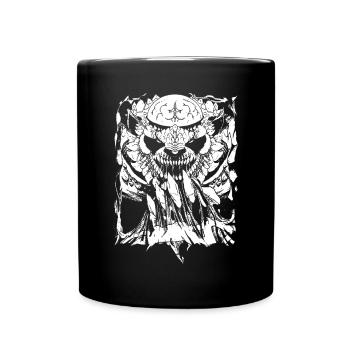 Halloween Panda Monster - Full Colour Mug - black - Front
